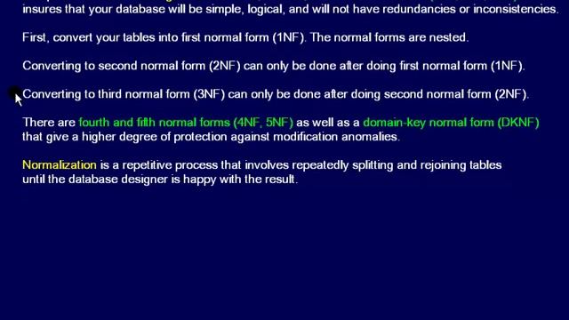 SQL 141 Database, Normalizing a Database смотреть онлайн