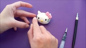 How to make Hello Kitty cake topper tutorial / Jak zrobić figurkę Hello Kitty z masy cukrowej