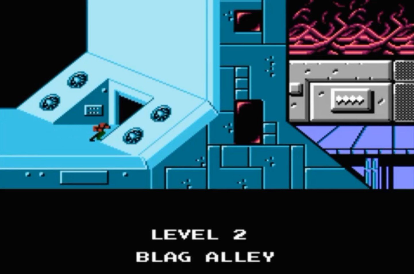 Dendy (Famicom,Nintendo,Nes) 8-bit BattleToads and Double Dragon Level 2