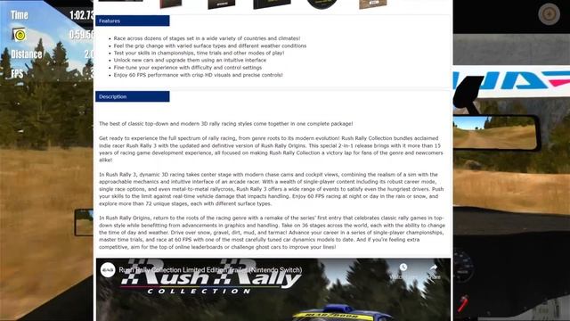 Rush Rally Collection - physical release on Nintendo Switch смотреть онлайн