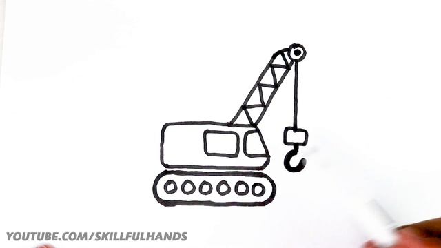 Bolalar uchun rasm chizish - How to draw a Crane - Как нарисовать журавля смотреть онлайн