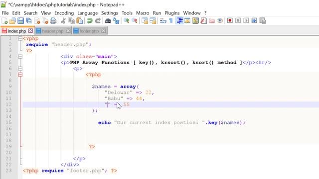 Working with Array in PHP [PART-34]: php array key() method смотреть онлайн