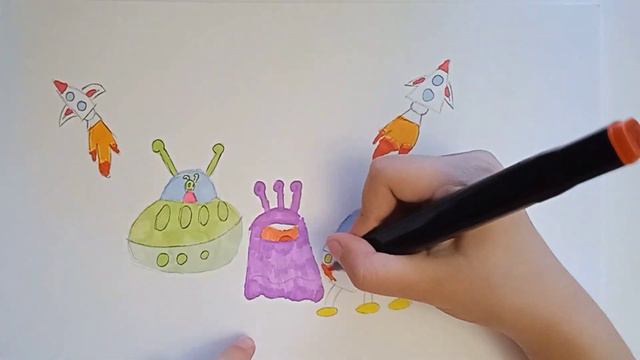 Инопланетяне. Рисуем вместе. Yana 👩🏻 смотреть онлайн
