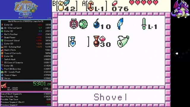 [old] The Legend of Zelda: Oracle of Ages Any% speedrun in 1:39:19 смотреть онлайн