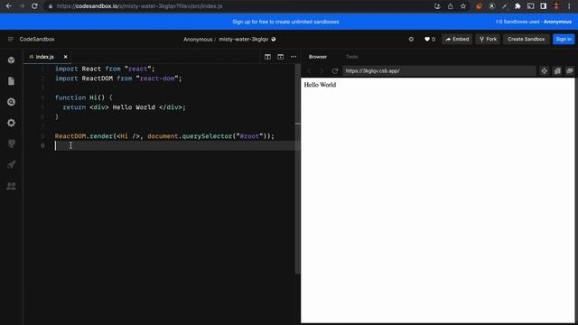 37. Hello world React.js смотреть онлайн