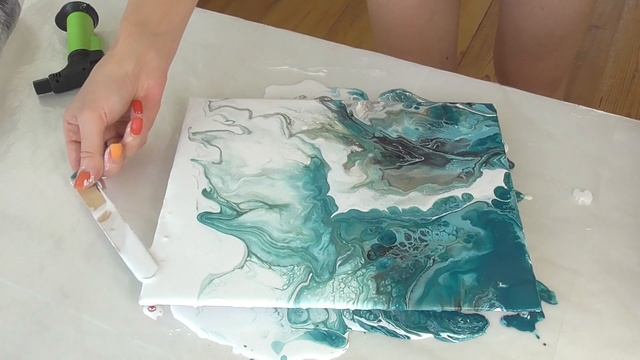 Красивая картина жидким акрилом / ФЛЮИД АРТ/ Как можно почувствовать себя настоящим художником смотреть онлайн