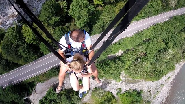 Skypark  Sochi  прыжок высотой 170 метро