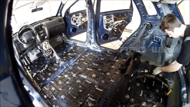 Hyundai Tucson (2008) - шумоизоляция пола и багажника (Калининград) смотреть онлайн