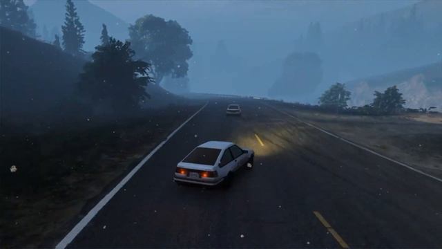 GTA 5 : Tandem Drift Futo Gtx "Initial D AE86" #2 NO MODS смотреть онлайн