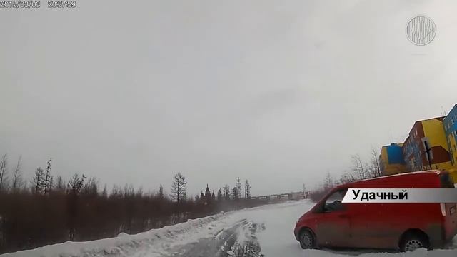 И вновь зима в г. Удачном вступила в свои права! смотреть онлайн