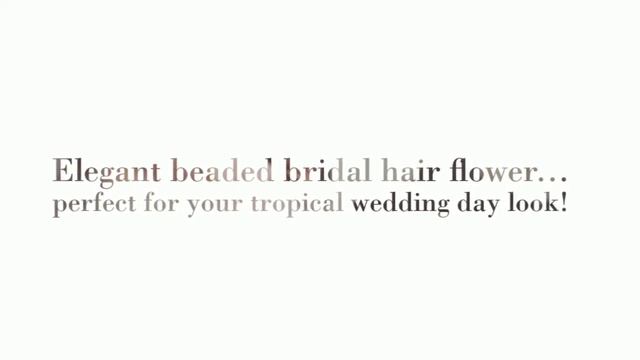 Beautiful Silk Orchid Bridal Hair Flower - "Holly" смотреть онлайн