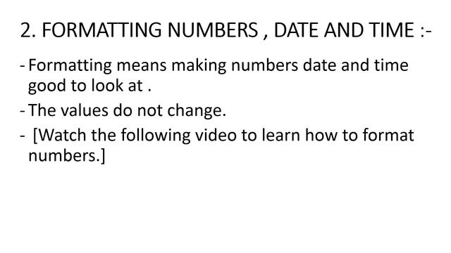 CLASS 6 - CHAPTER 5 - FORMATTING DATA IN MS-EXCEL WORKSHEET - PART 1 #computer #class6 смотреть онлайн