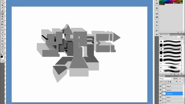 PHOTOSHOP 3D GRAFFITI 'YUPIE' смотреть онлайн