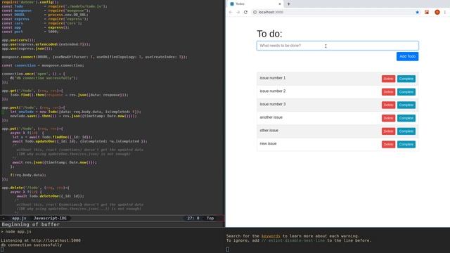 (first draft) Todo App: MongoDB Express React React-bootstrap смотреть онлайн