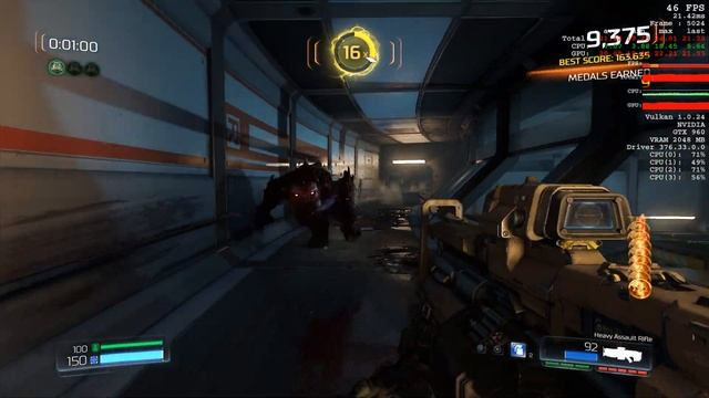 Intel G4560 + GTX 960 2gb Gaming -Doom Vulkan Ultra 1080p Settings смотреть онлайн
