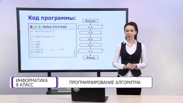 Информатика. 8 класс. Программирование алгоритма /22.04.2021/ смотреть онлайн