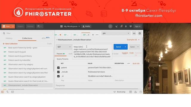 FHIRSTARTER 2019. Типовыe запросы разных FHIR серверов, как искать по PHR, EHR, workflow. смотреть онлайн