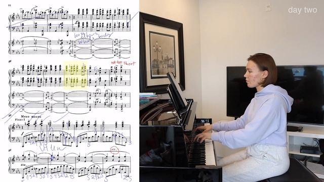 memorizing the third movement of rachmaninoff's second piano concerto | PRACTICE VLOG смотреть онлайн
