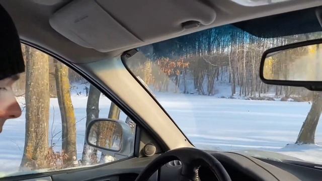 Снег. Выезд на природу зима -14’c (Hyundai Santa Fe 1 4x4) смотреть онлайн