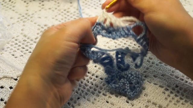Квадратный мотив " Польская звезда "Crochet beautiful square motif (узор № 147) смотреть онлайн