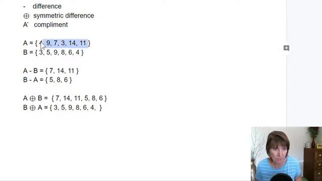 Difference, symmetric difference, and compliment смотреть онлайн