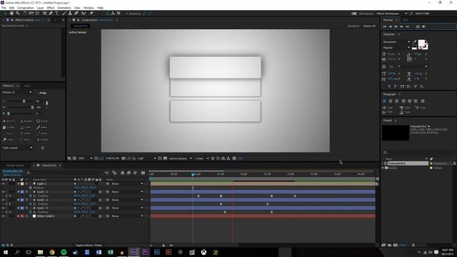 Material Design Layers & Shadows in After Effects (Light Tool Tutorial) - T013 смотреть онлайн