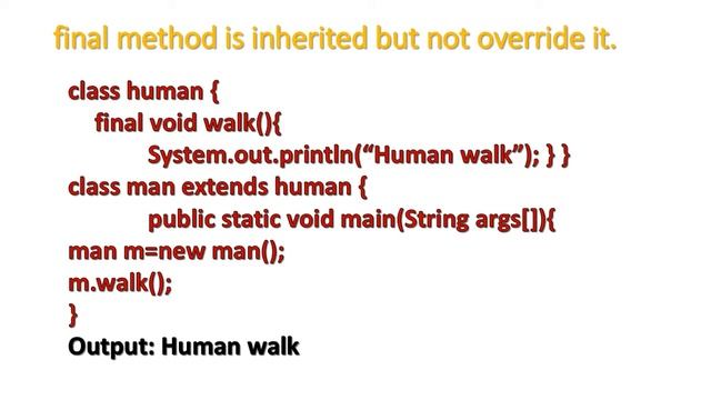 final method in java programming language with practical implementation смотреть онлайн