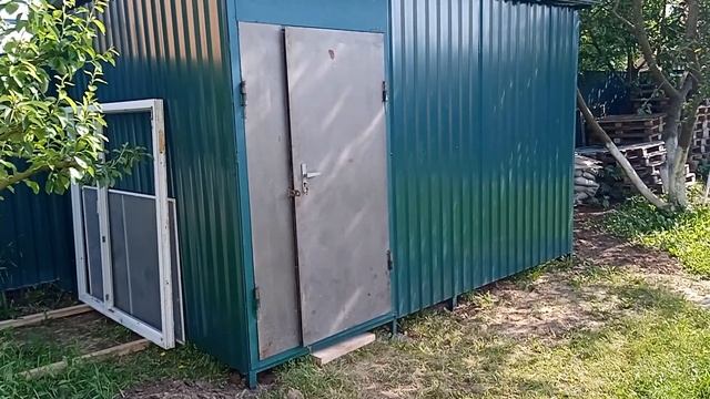 Бытовка из профнастила своими руками. Станица Старокорсунская