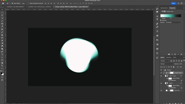 GRADIENT SHAPES EASY PHOTOSHOP TUTORIAL :) смотреть онлайн