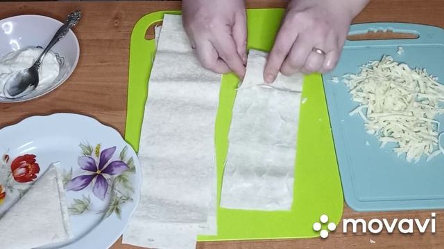 ТРЕУГОЛЬНИКИ ИЗ ЛАВАША С СЫРОМ смотреть онлайн