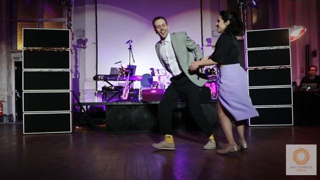 Roser & Marcos Swing Dance Lindy Hop Performance from Stomping Around the Christmas Tree 10/12/22 смотреть онлайн