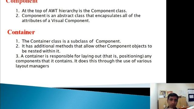 Awt Introduction: Component, Container, Window, Frame, Panel. смотреть онлайн