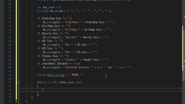 C# Sql query string (using array) смотреть онлайн