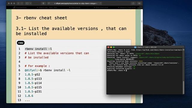 How to install ruby under macOS смотреть онлайн