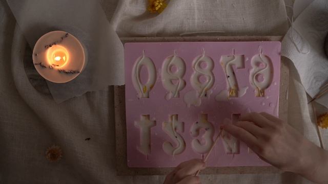 Свечи на День Рождения для торта своими руками | Свечи цифры из соевого воска DIY смотреть онлайн