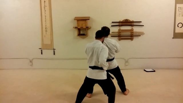 Deflecting (Sorasu Jo) a Kin Geri with right forearm into Seiken Uchi смотреть онлайн