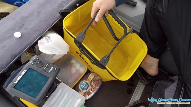 Константин-ПРО рыбалку на озере Аргази, мотор Гольфстрим и Парсун, эхолот и улов. смотреть онлайн