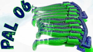Как сделать приманку цвета PAL #06 Violet Lime Belly | Литьё силиконовых приманок