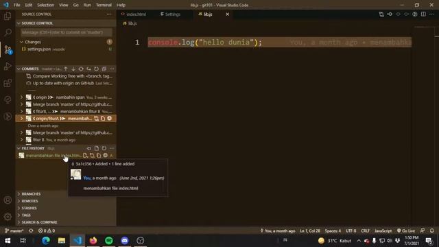 Git 03 : Git lens Extension for VS Code смотреть онлайн