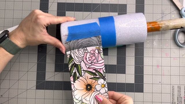 Spring Floral Tumbler Tutorial смотреть онлайн