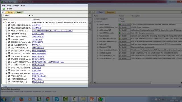 Installing Software packs on KEIL-MDK-5 software смотреть онлайн