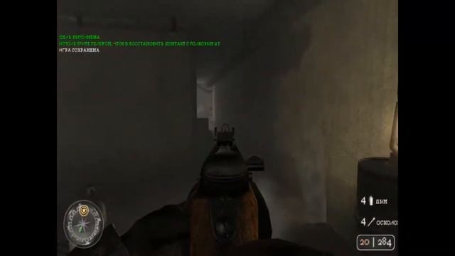 Прохождение Call of Duty 2 без звука №2:Починка провода смотреть онлайн