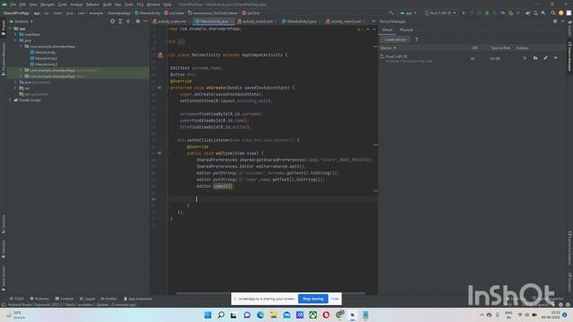 shared preferences in android studio in hindi!!#8 смотреть онлайн