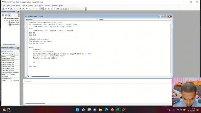 VBA : Membuat Hujan Di Excel Dengan VBA Macro смотреть онлайн