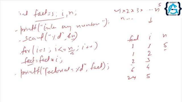 c program to find factorial of a number using for loop | what is factorial of a number смотреть онлайн