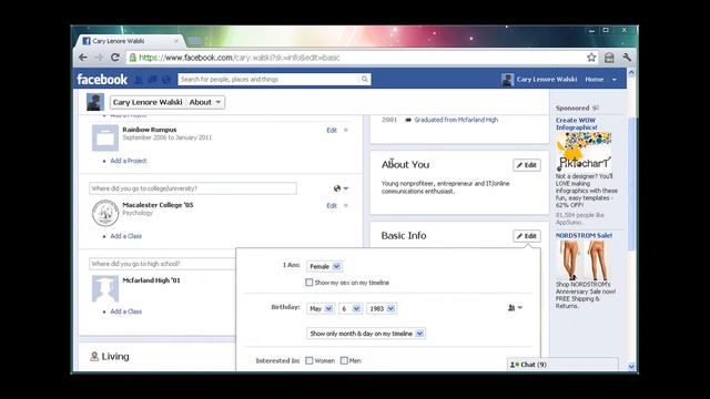 How to edit who sees your basic information on Facebook. смотреть онлайн