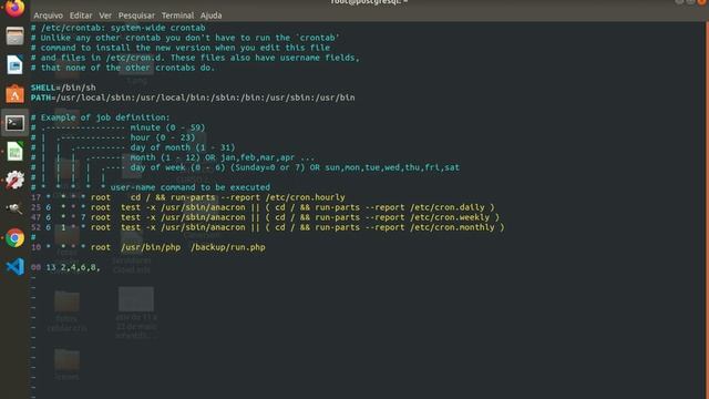 Rotinas de Backup - Crontab смотреть онлайн