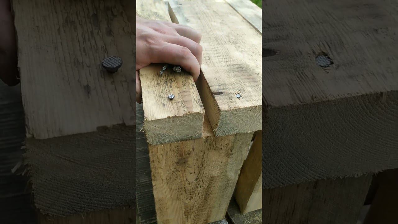 Как сделать мини-столик для сада из старых досок смотреть онлайн
