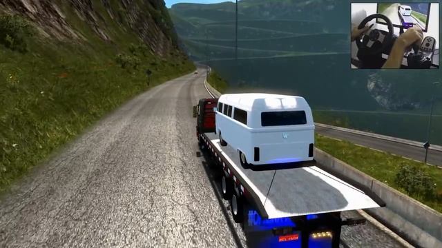 VOLVO FM NA PRANCHA - SUBINDO A SERRA DO RIO DO RASTRO - MAPA RBR - VOLANTE G27!!! смотреть онлайн