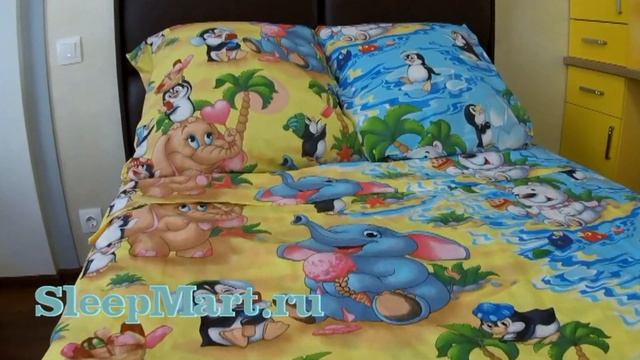 Видео обзор на детский комплект постельного белья из бязи Чудо остров смотреть онлайн